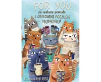 Greeting Card CATS-KORPO A5 Blue 1 pc.